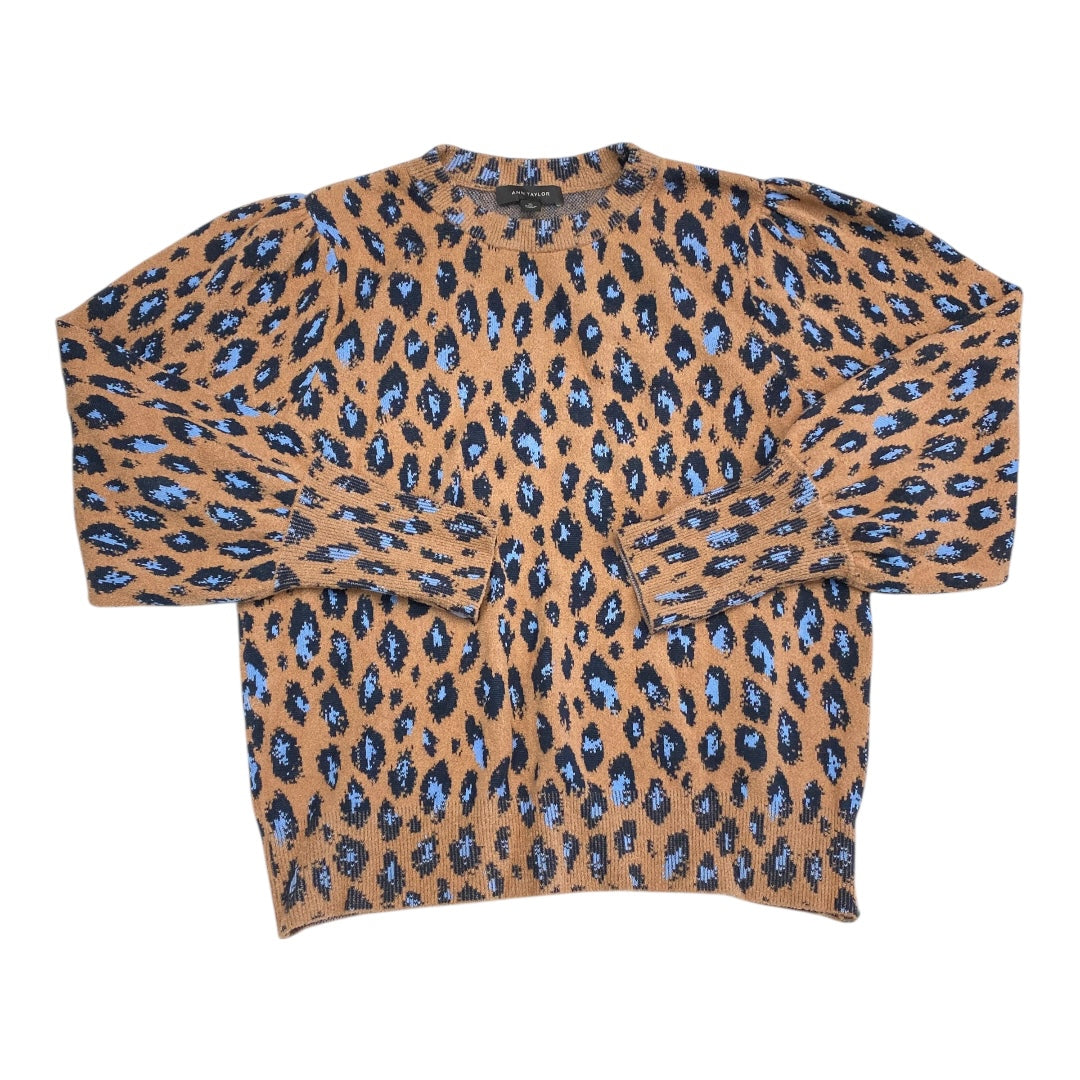 Sweater By Ann Taylor In Animal Print, Size:Xl