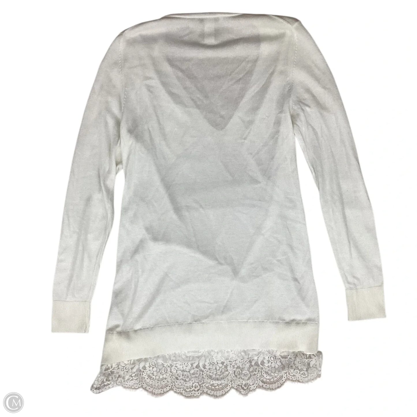 Tunic Long Sleeve By White House Black Market In White, Size: L