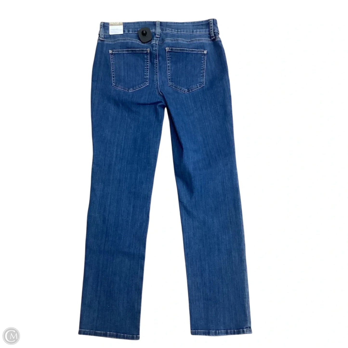 Jeans Straight By Chicos In Blue, Size: 0p