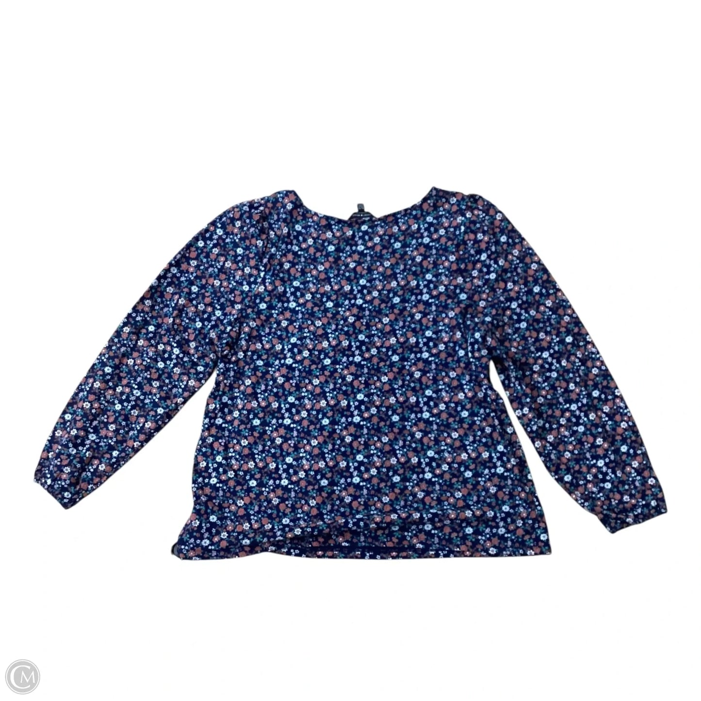 Top Long Sleeve By Lucky Brand In Floral Print, Size: Xl