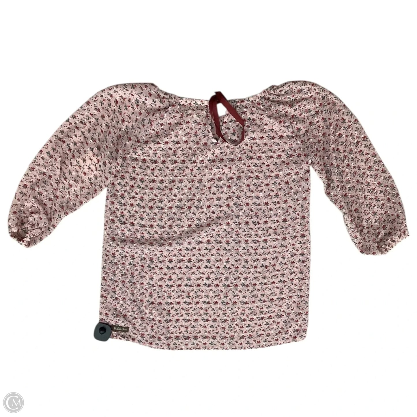 Blouse 3/4 Sleeve By Matilda Jane In Pink & Red, Size: Xs