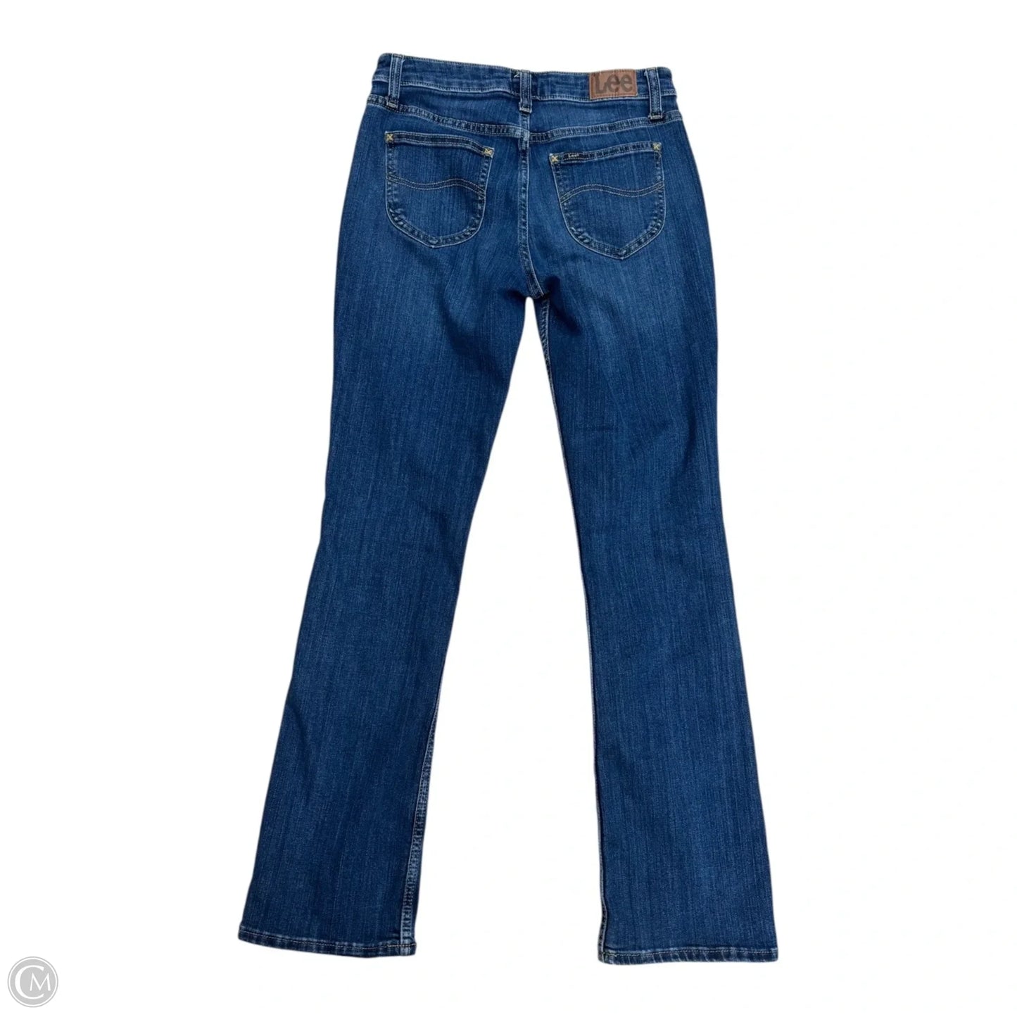 Jeans Boot Cut By Lee In Blue Denim, Size: 4