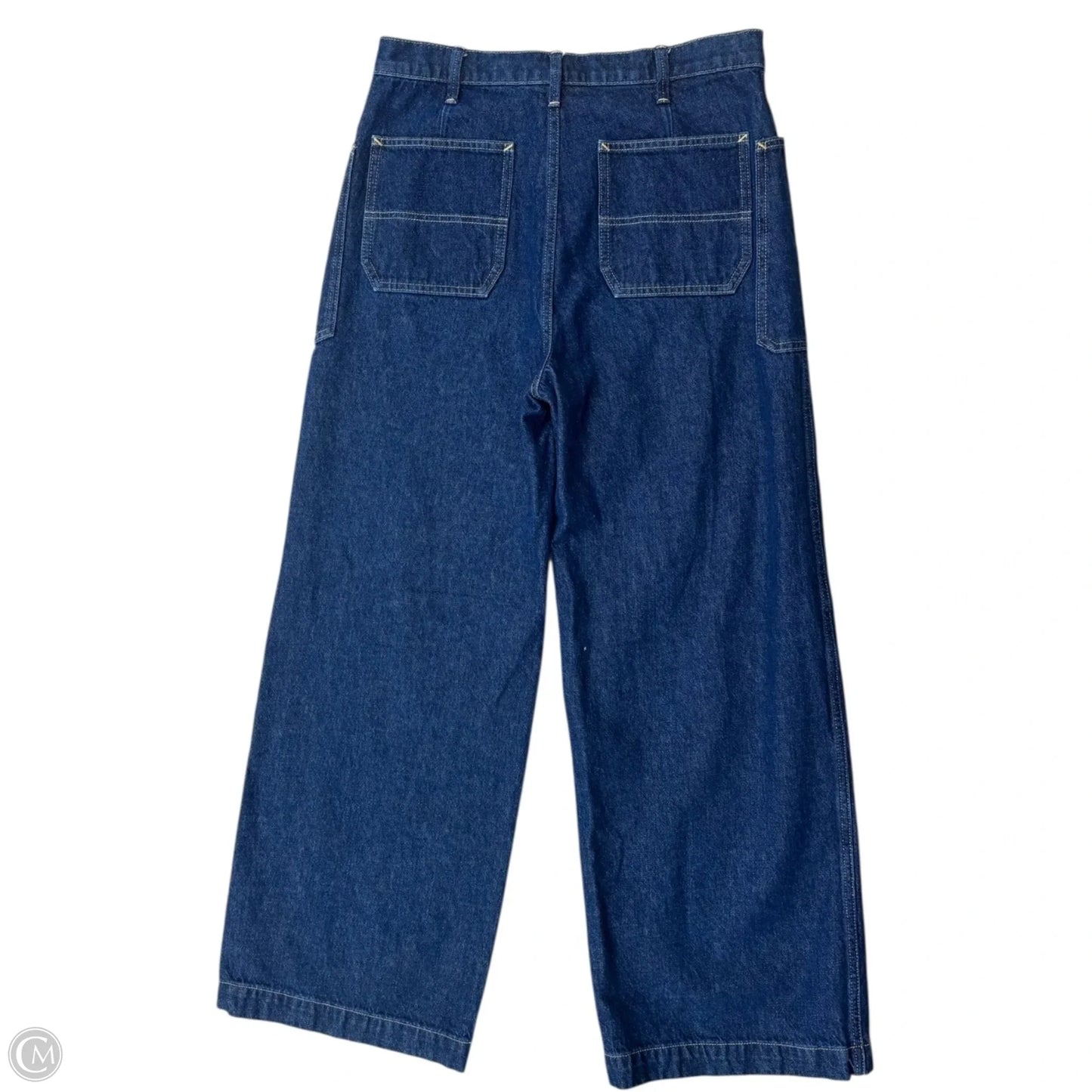 Jeans Wide Leg By Gap In Blue Denim, Size: 8