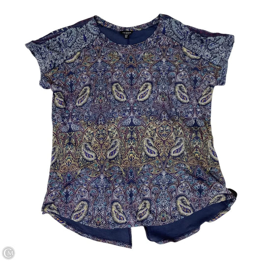 Top Short Sleeve By Lucky Brand In Blue, Size: 2x