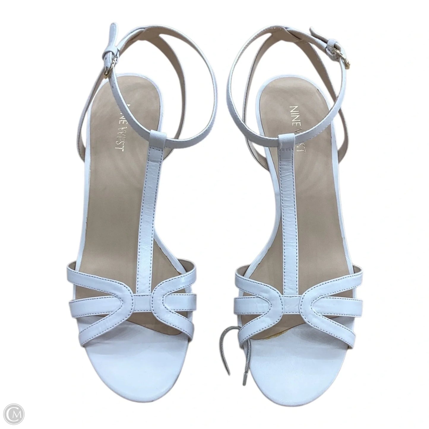 Shoes Heels Kitten By Nine West In White, Size: 9