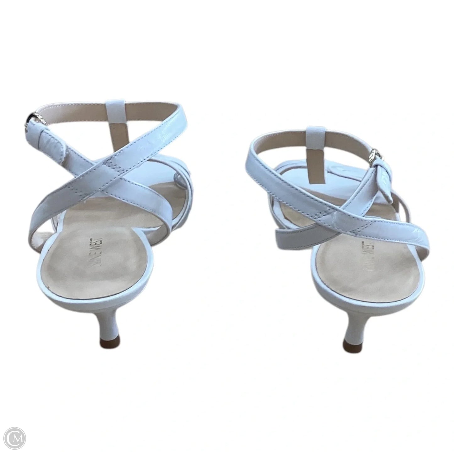 Shoes Heels Kitten By Nine West In White, Size: 9