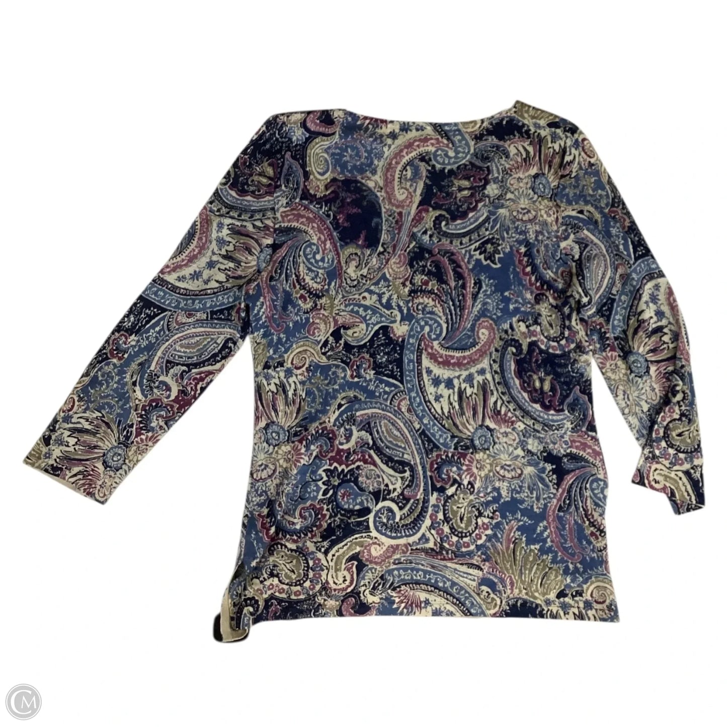 Top Long Sleeve By Ralph Lauren In Multi-colored, Size: Xl