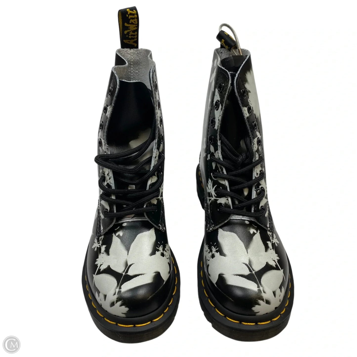 Boots Designer By Dr Martens In Black & White, Size: 5