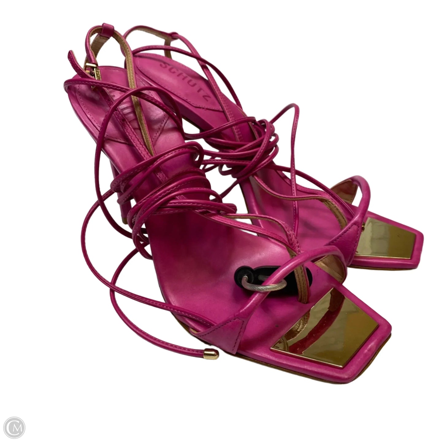 Sandals Heels Stiletto By Schutz In Pink, Size: 10