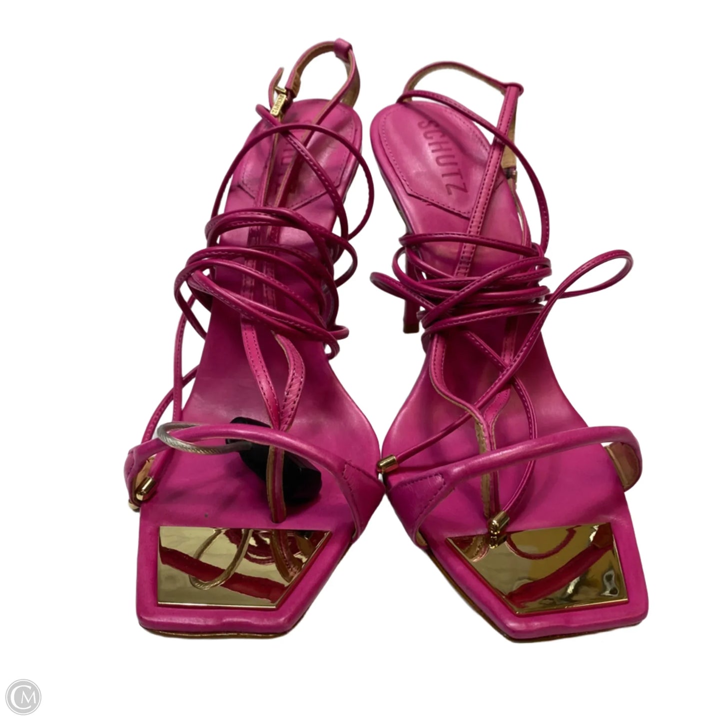 Sandals Heels Stiletto By Schutz In Pink, Size: 10