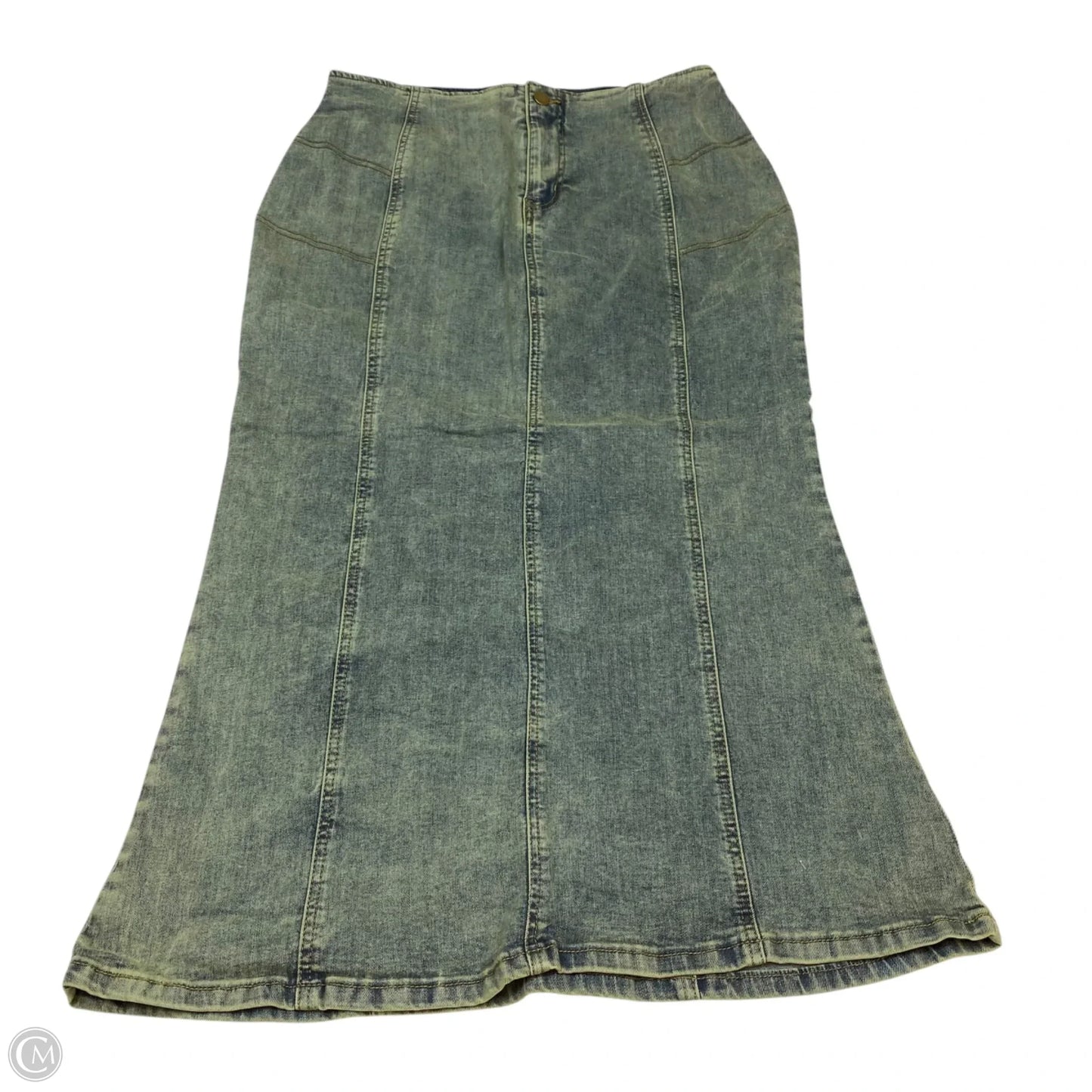 Skirt Set 2pc By Fashion Nova In Blue Denim, Size: Xl