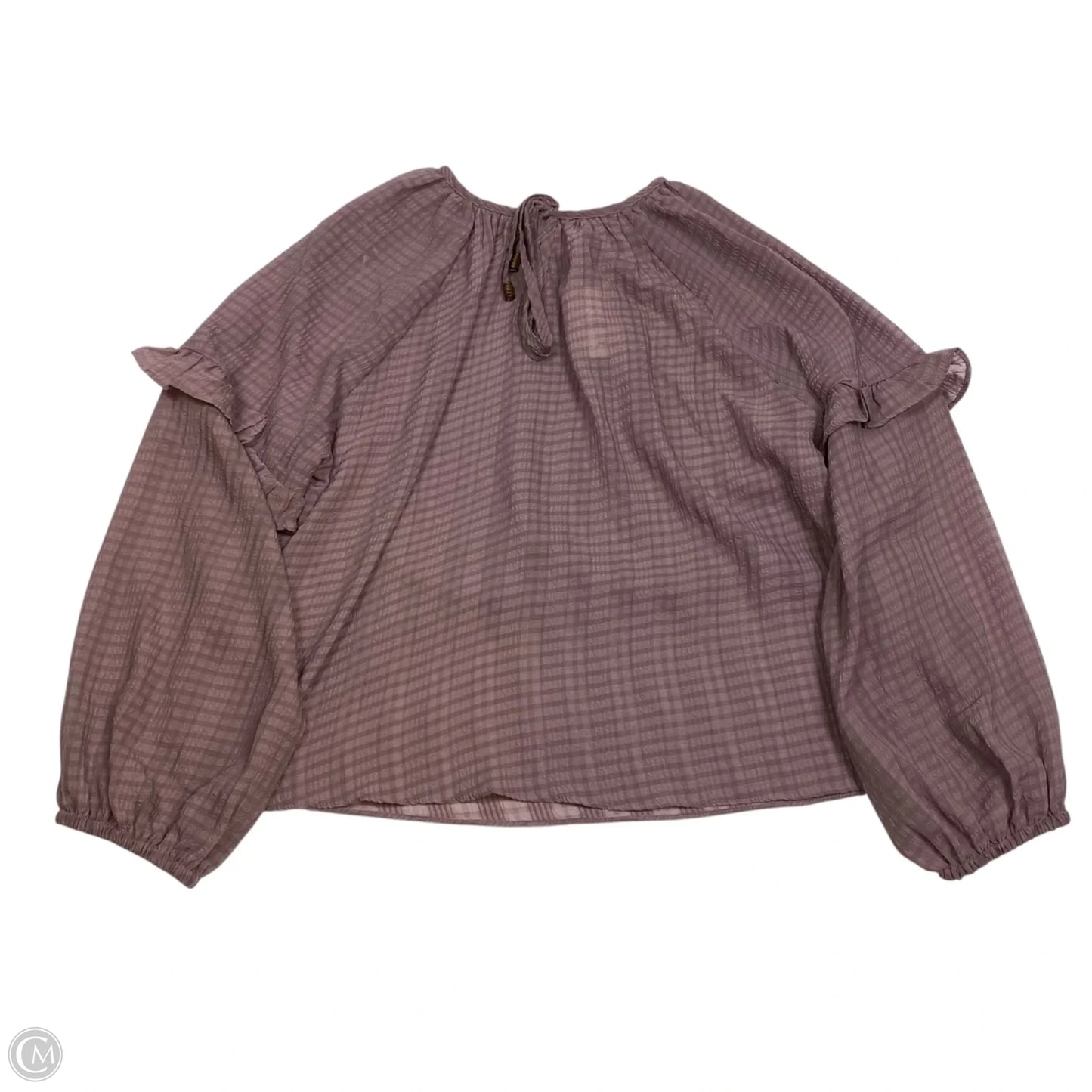 Top Long Sleeve By Emelia In Purple, Size: S