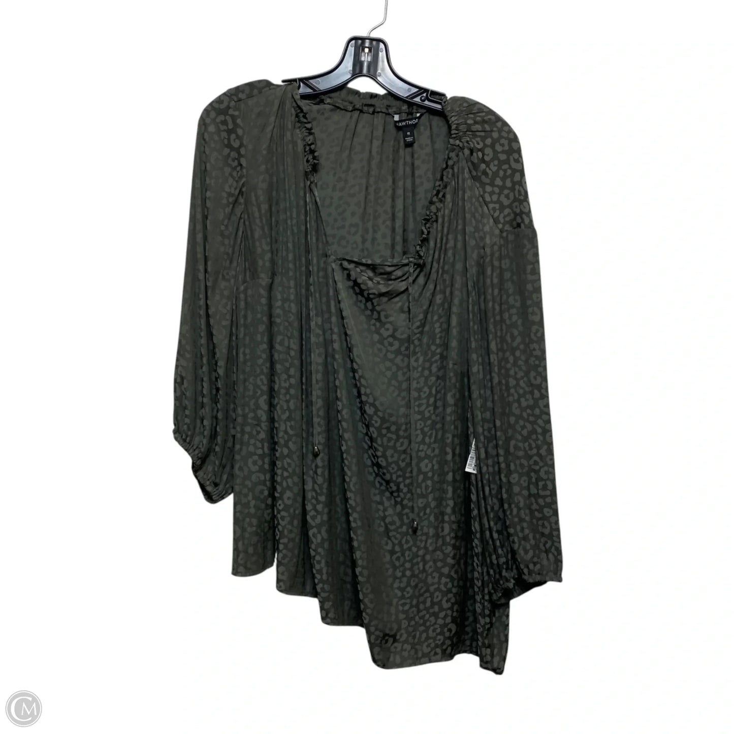 Top Long Sleeve By 41 Hawthorn In Grey, Size: 3x