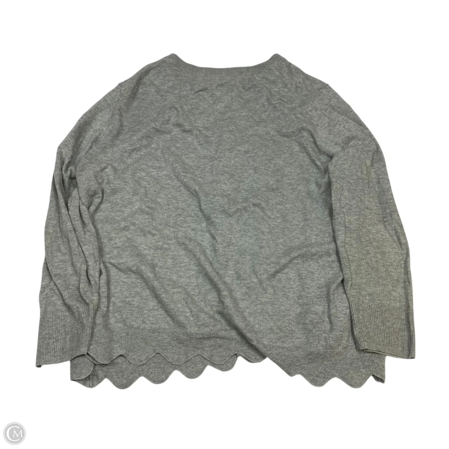 Cardigan By Crown And Ivy In Grey, Size: Xxl