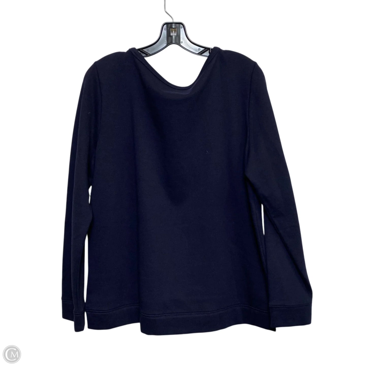 Sweatshirt Crewneck By Talbots In Navy, Size: L