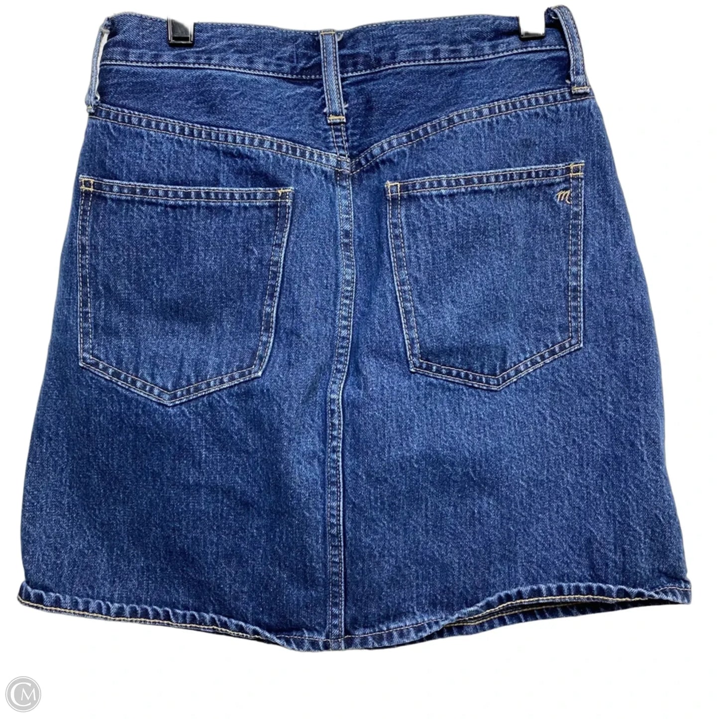 Skirt Mini & Short By Madewell In Blue Denim, Size: Xs