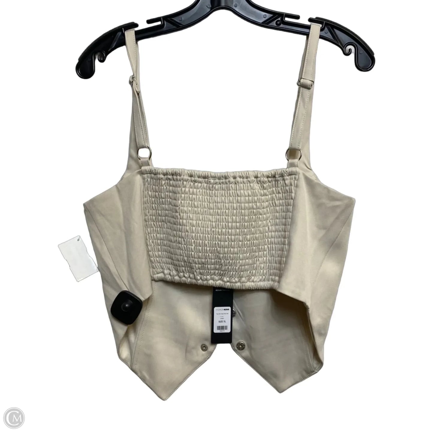 Top Sleeveless By Fashion Nova In Tan, Size: Xl