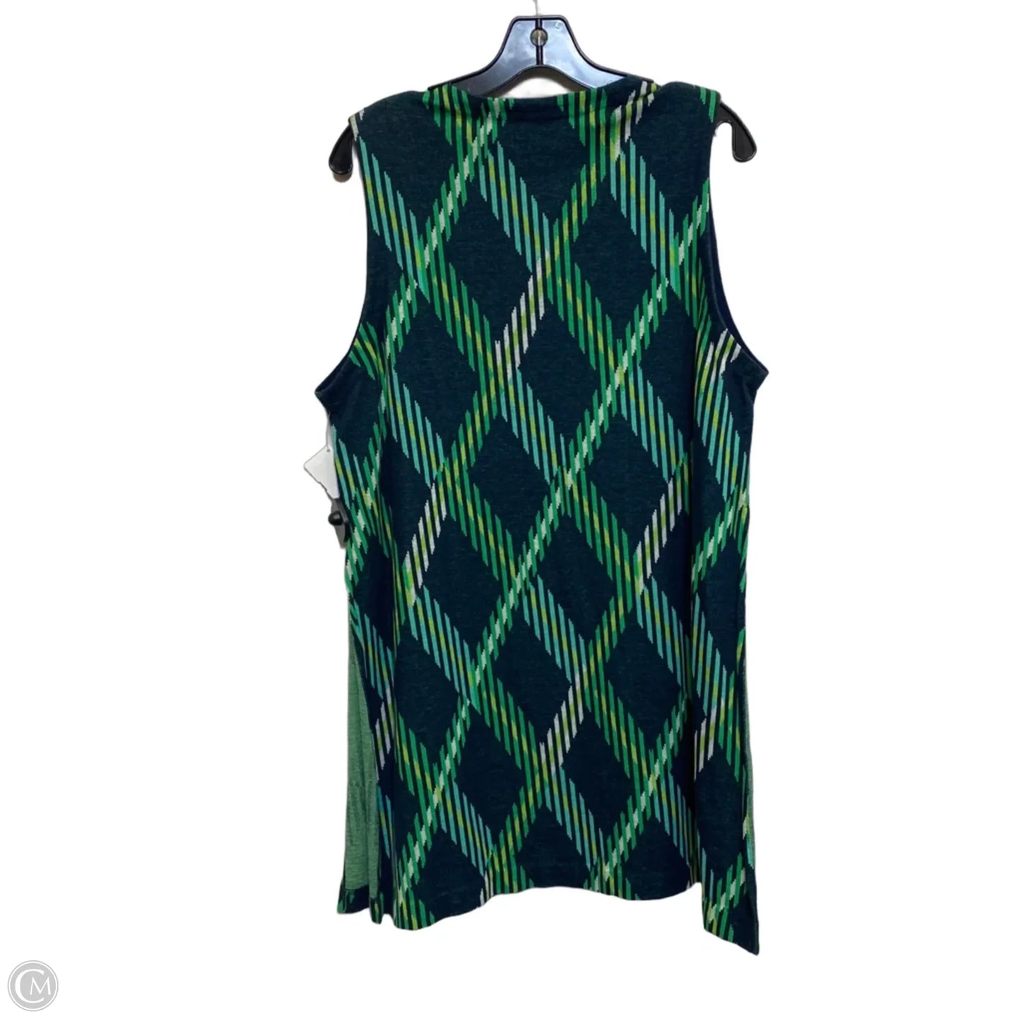 Tunic By Crown And Ivy In Blue & Green, Size: Xl