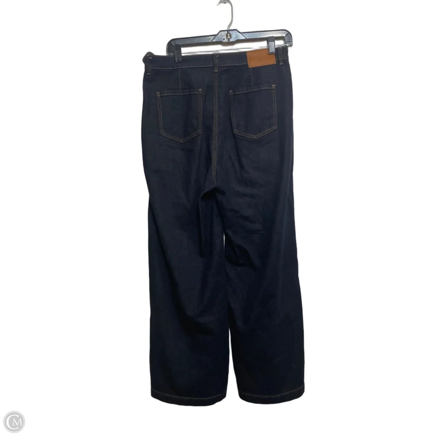 Jeans Wide Leg By Goella In Blue Denim, Size: 8