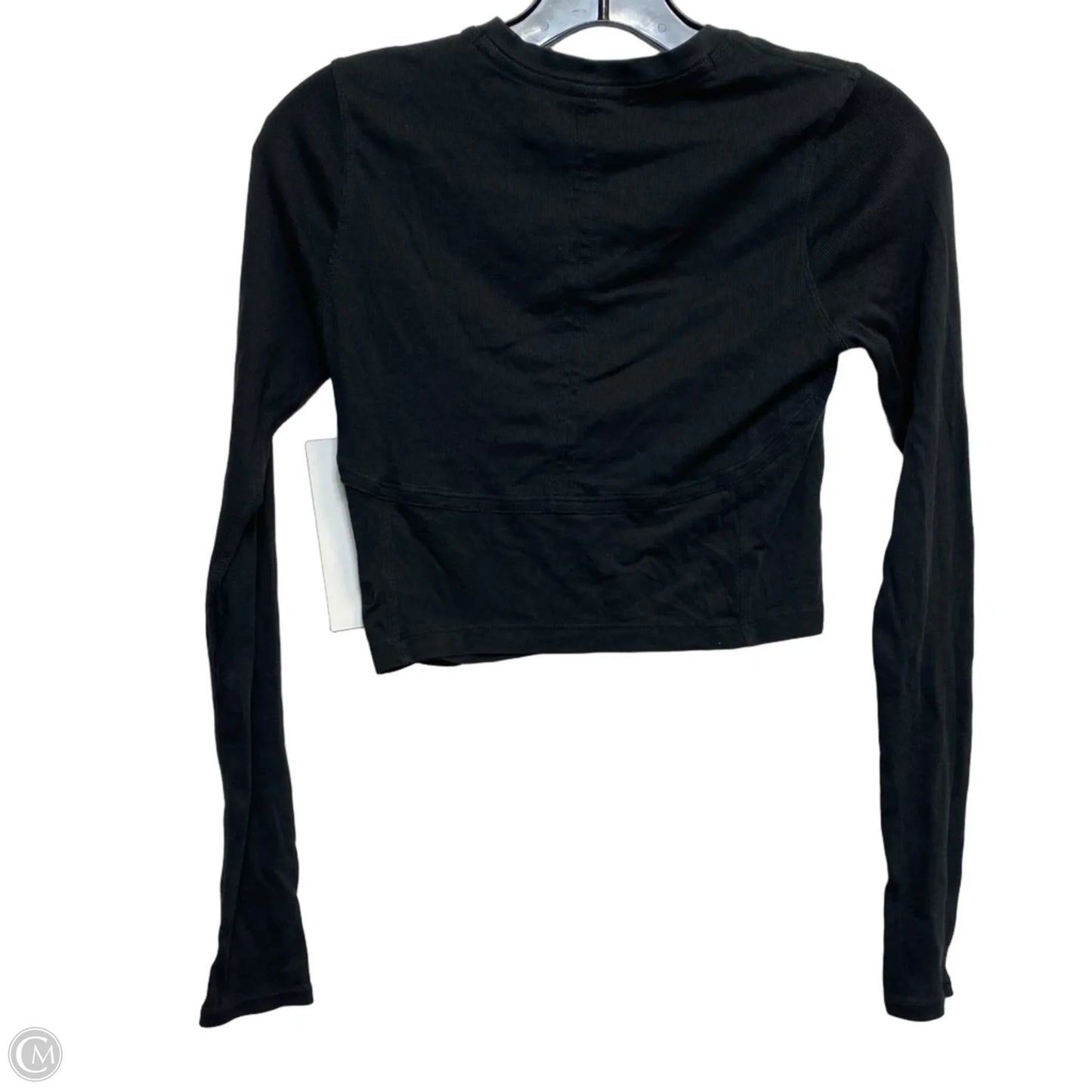 Athletic Top Long Sleeve Crewneck By Lululemon In Black, Size: Xs
