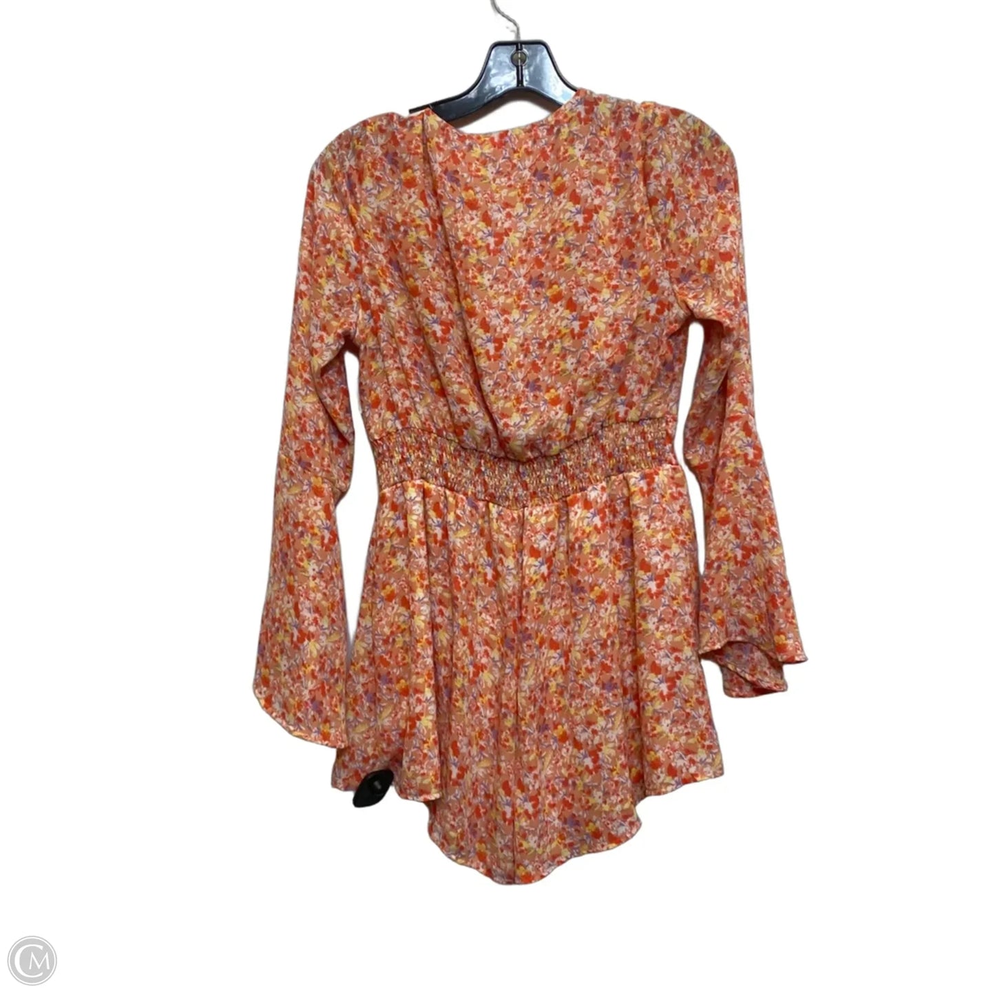 Romper By Pink Lily In Orange, Size: S