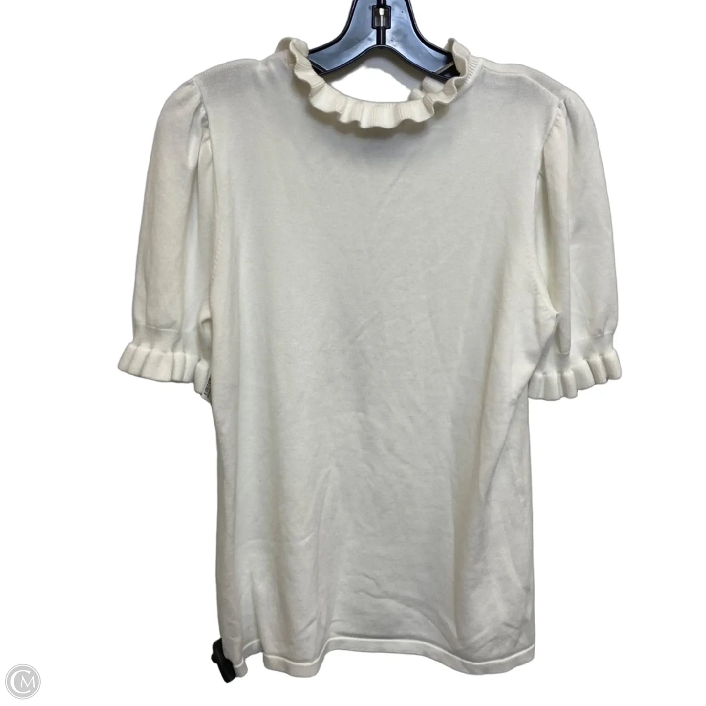 Top Short Sleeve By By Design In Cream, Size: Xl