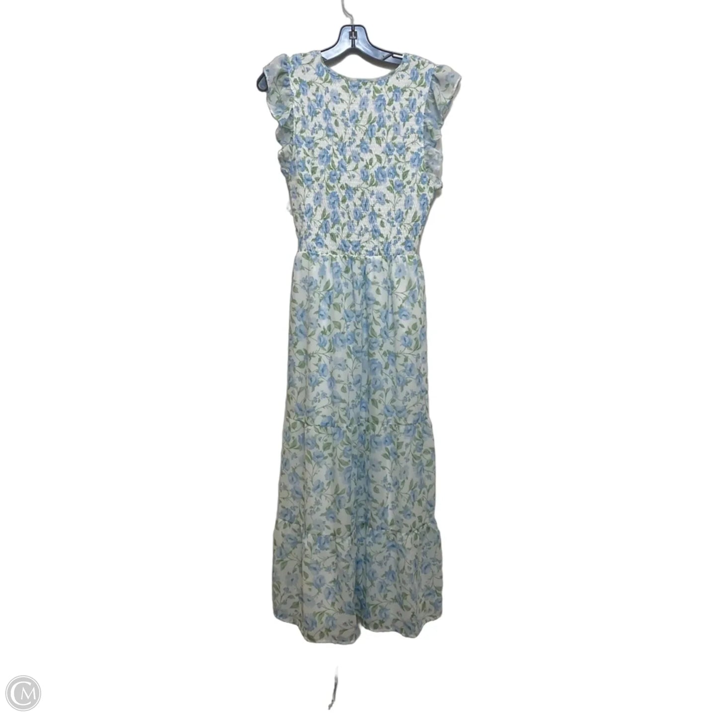 Dress Casual Maxi By Joie In Blue & Green, Size: Xl