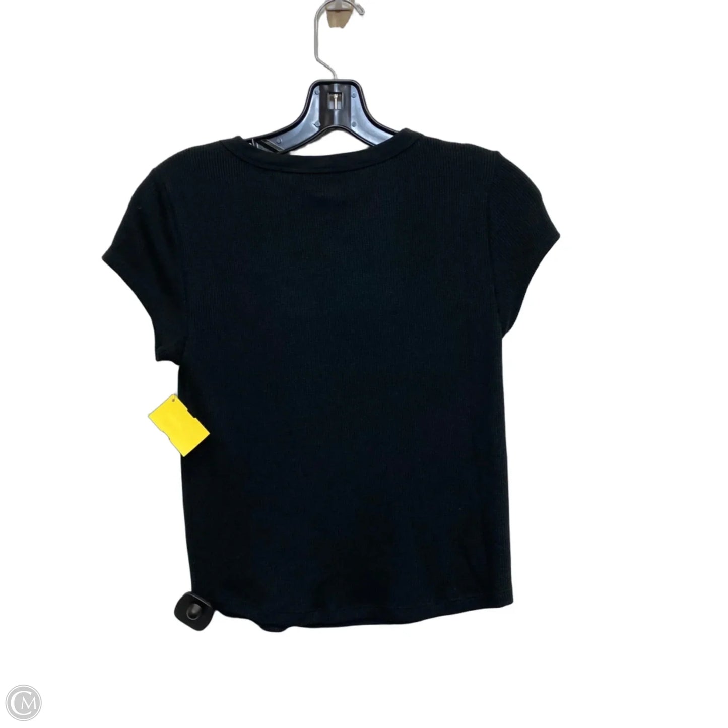 Top Short Sleeve Basic By American Eagle In Black, Size: M