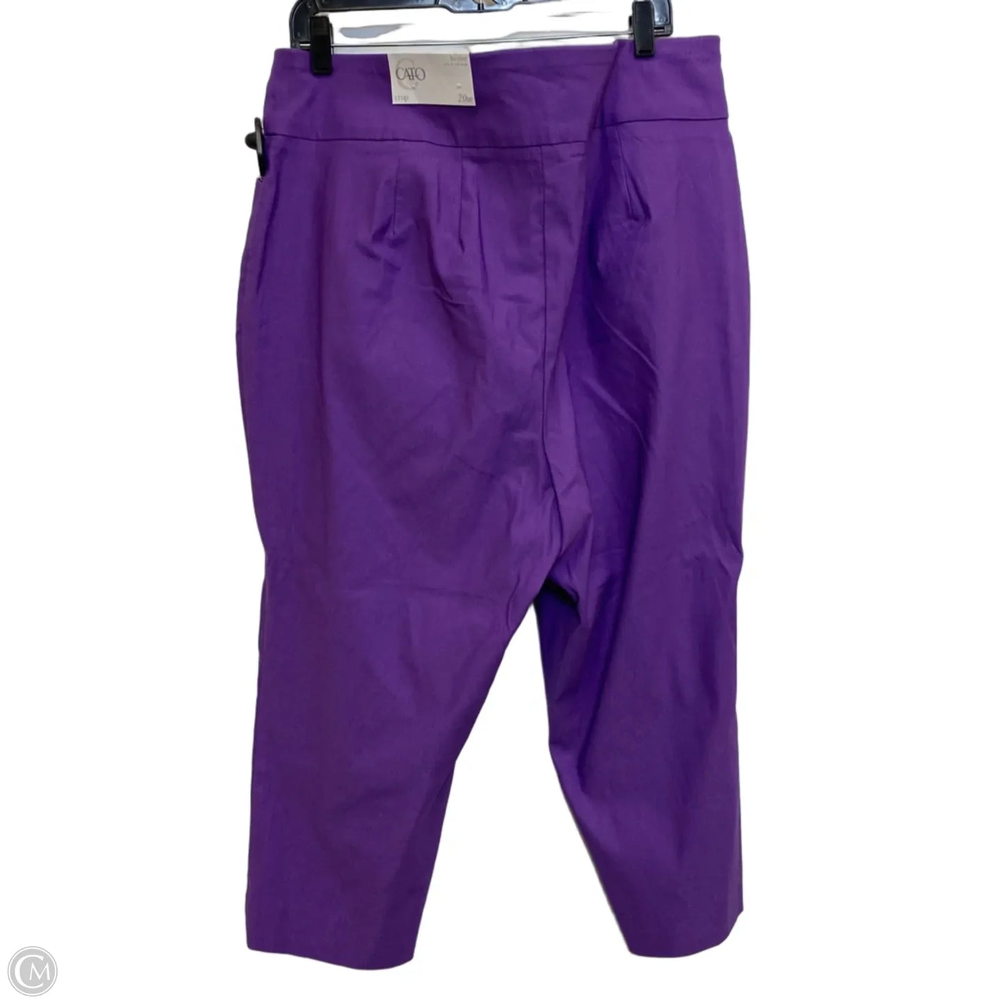 Pants Cropped By Cato In Purple, Size: 20