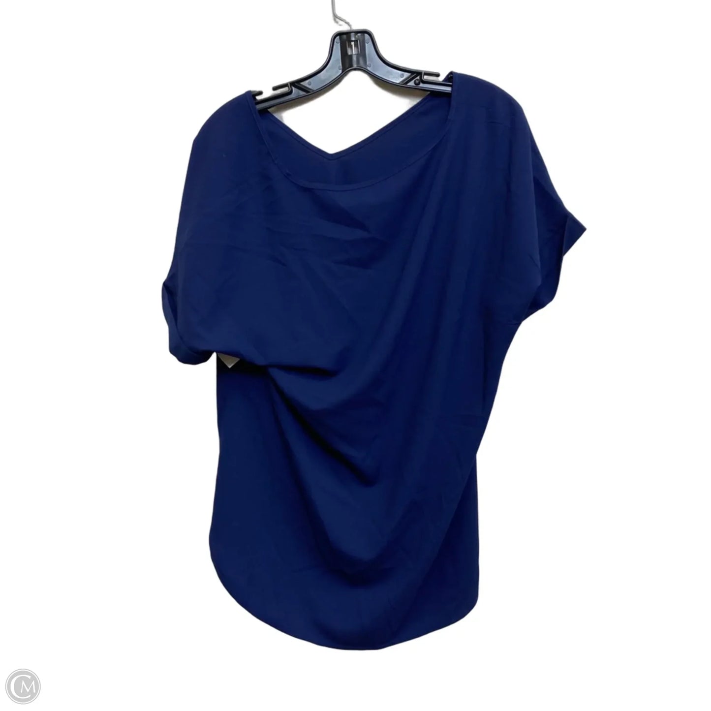 Top Short Sleeve By Zenana In Blue, Size: L