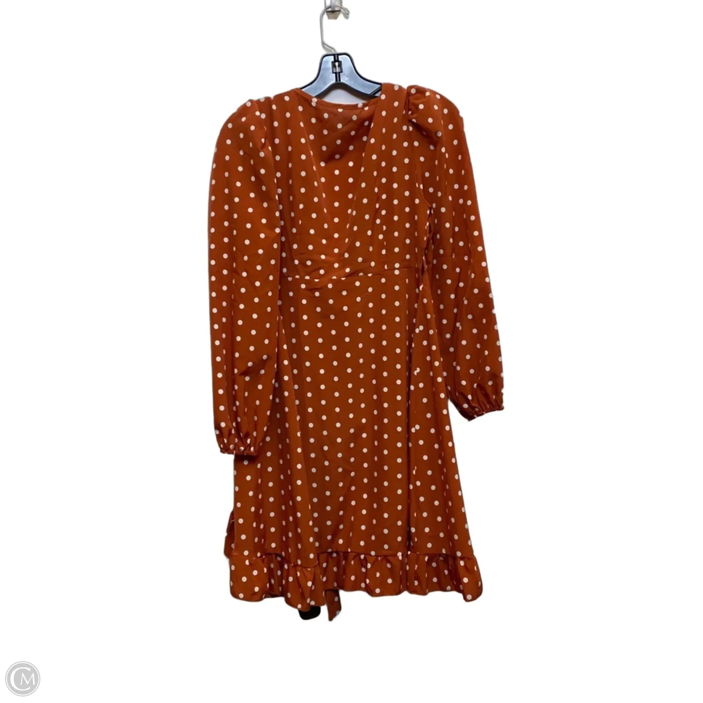 Dress Casual Short By Shein In Brown & Cream, Size: S