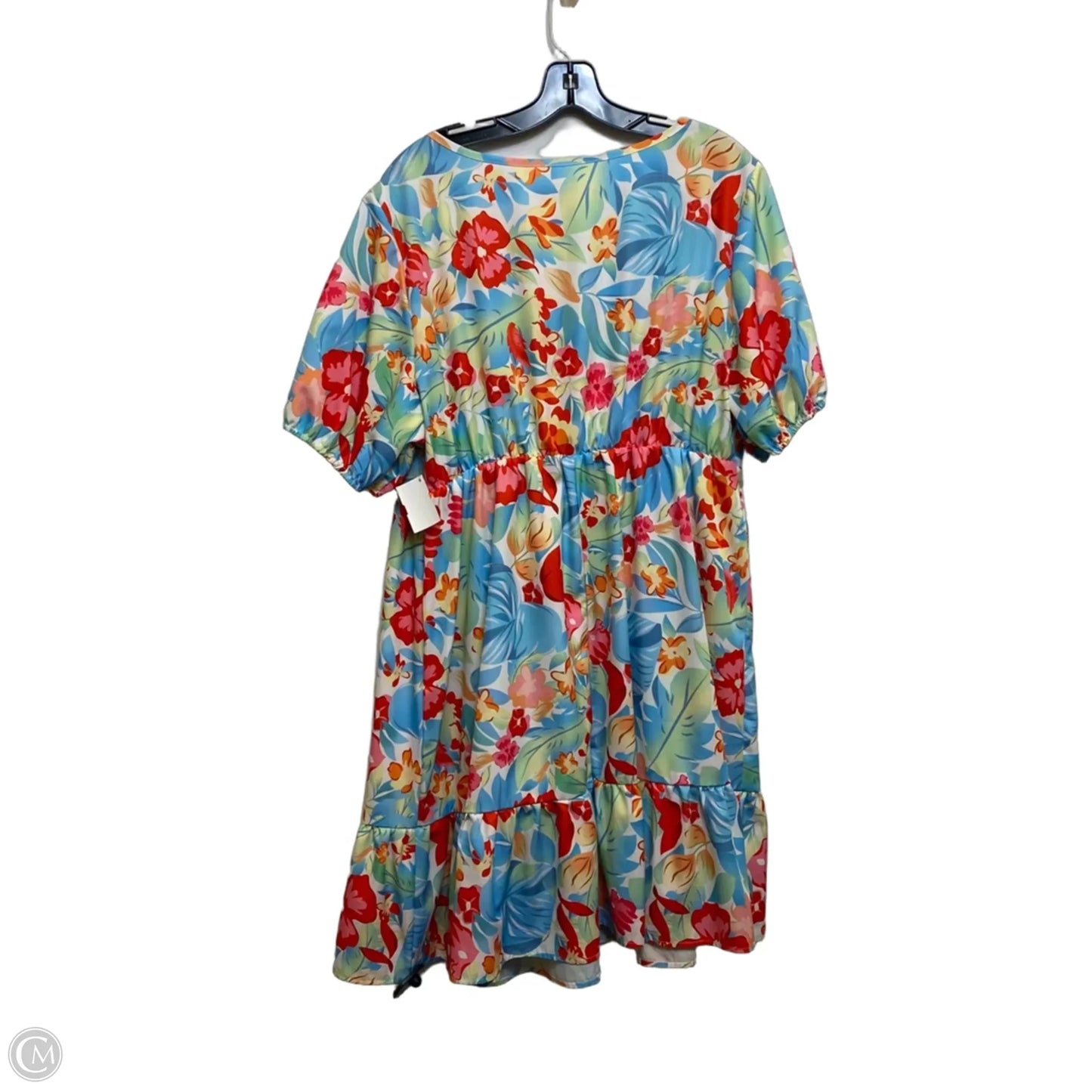 Dress Casual Short By Shein In Blue & White, Size: 2x