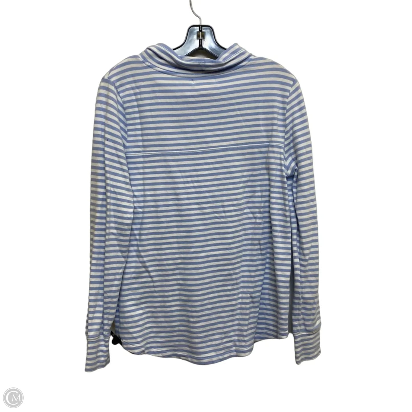 Top Long Sleeve Designer By Vineyard Vines In Blue & White, Size: Xs
