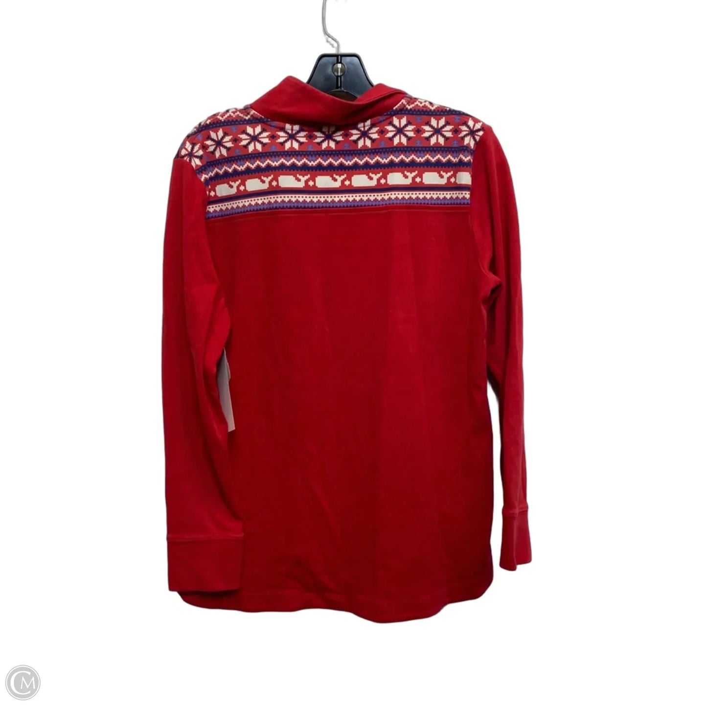 Sweatshirt Designer By Vineyard Vines In Red & White, Size: S