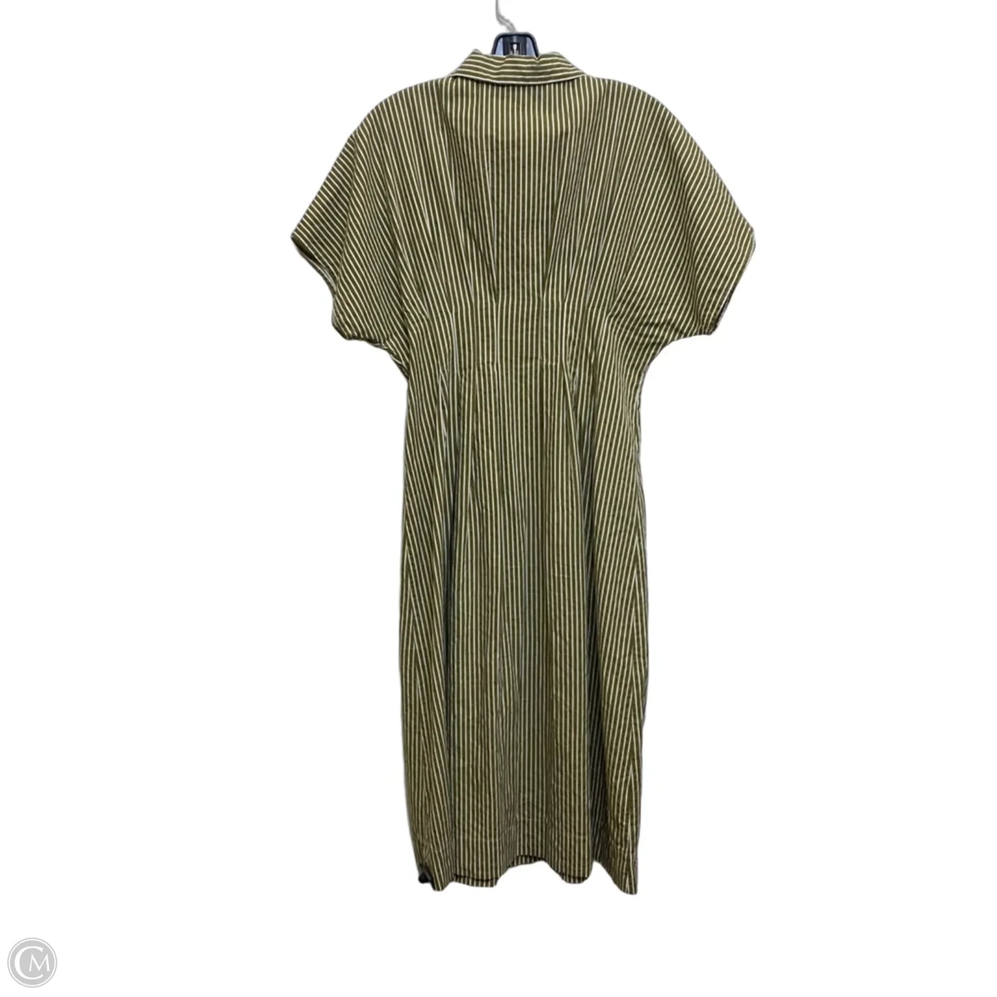 Dress Casual Maxi By Cmf In Green & White, Size: S