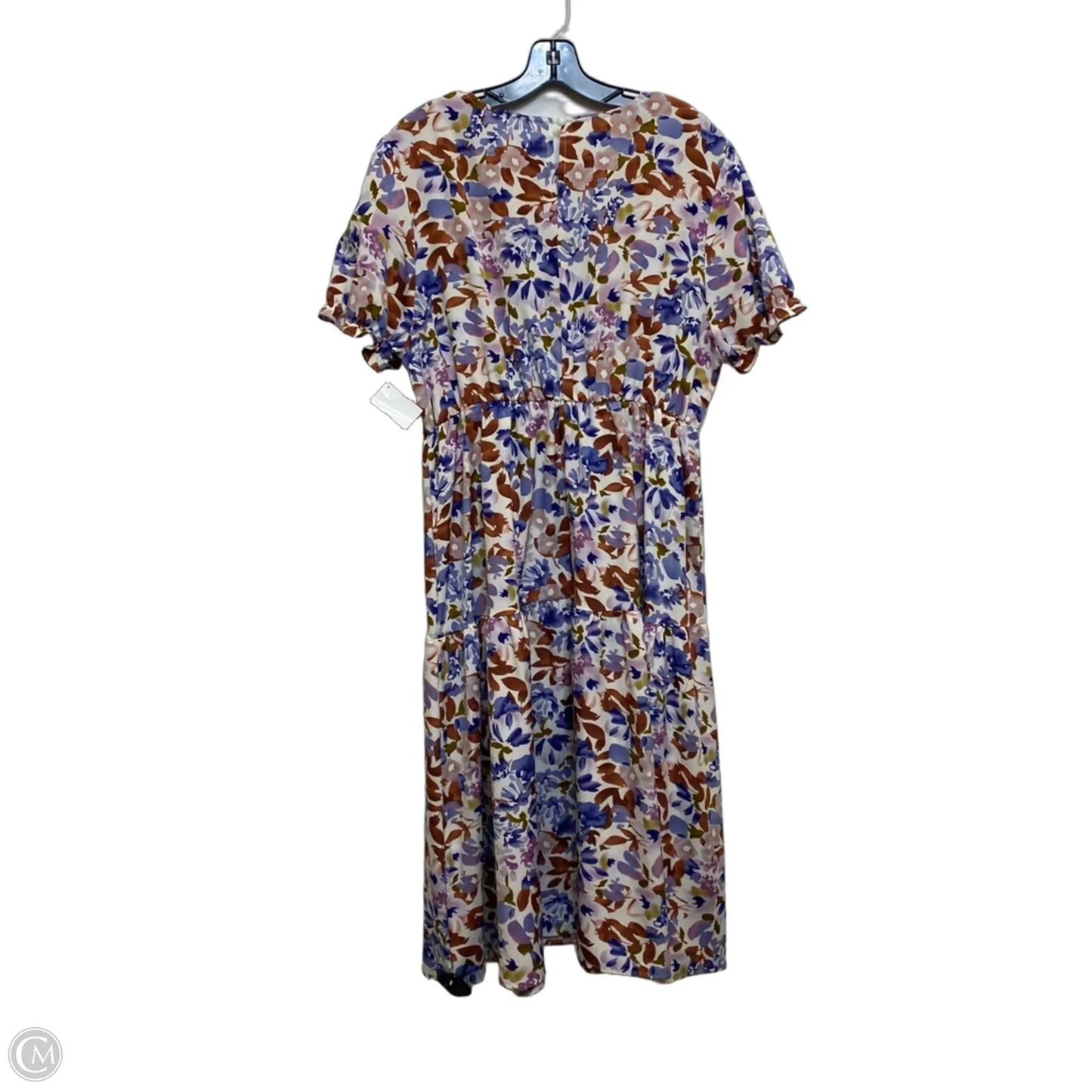 Dress Casual Midi By Shein In Blue & Purple, Size: 1x