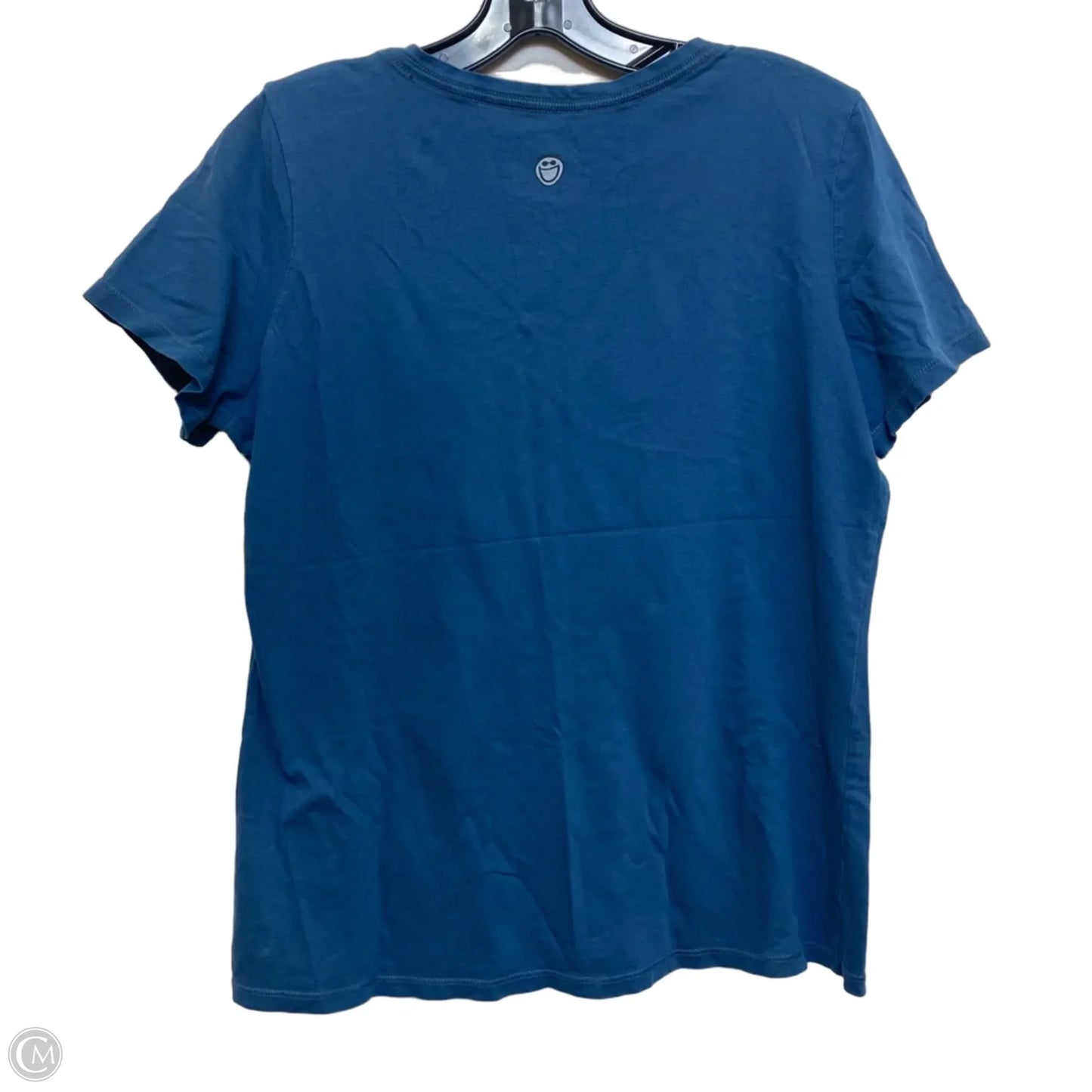 Top Short Sleeve By Life Is Good In Blue, Size: M