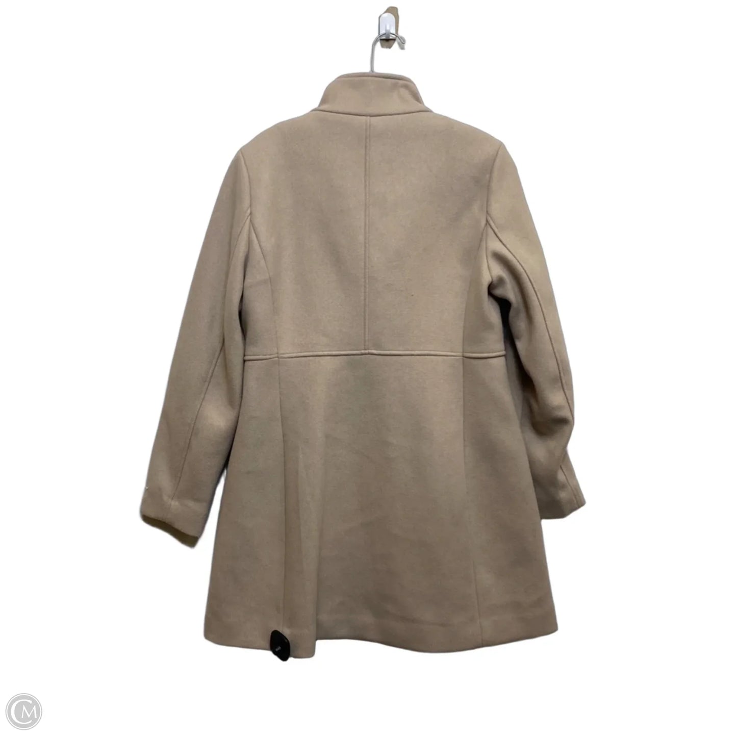 Coat Peacoat By Calvin Klein In Cream, Size: Sp