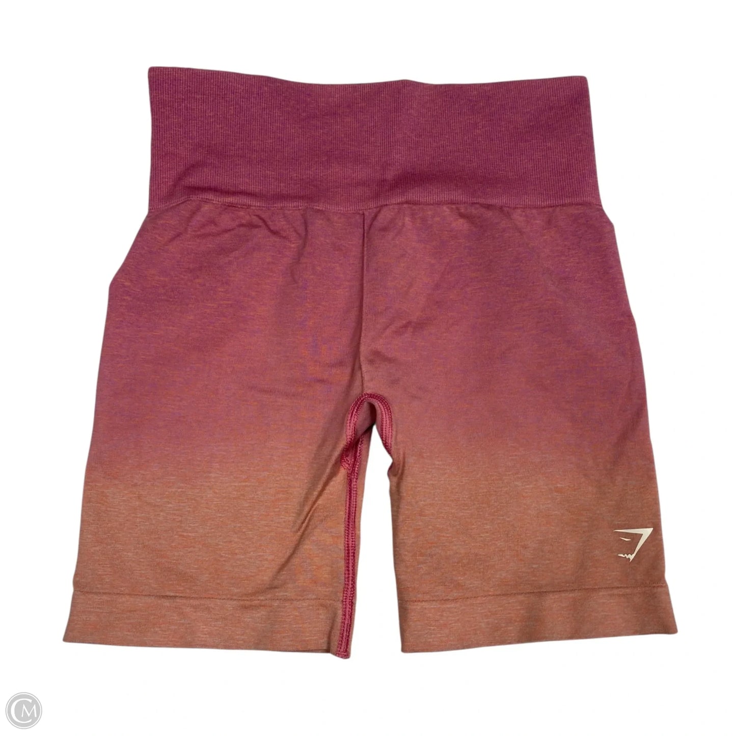 Athletic Shorts 2pc By Gym Shark In Orange & Pink, Size: S