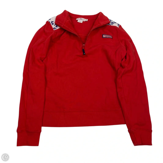 Sweatshirt Designer By Vineyard Vines In Red, Size: M