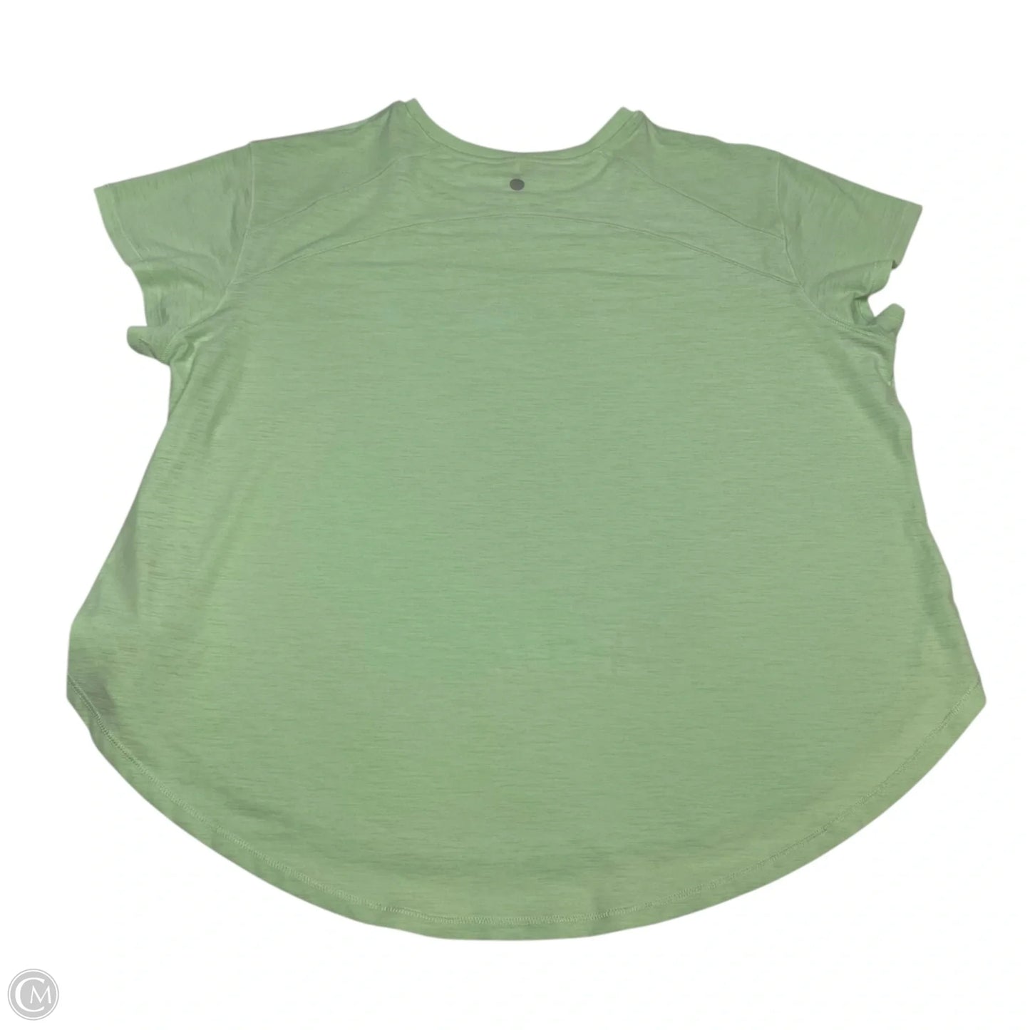 Athletic Top Short Sleeve By Calia In Green, Size: Xl