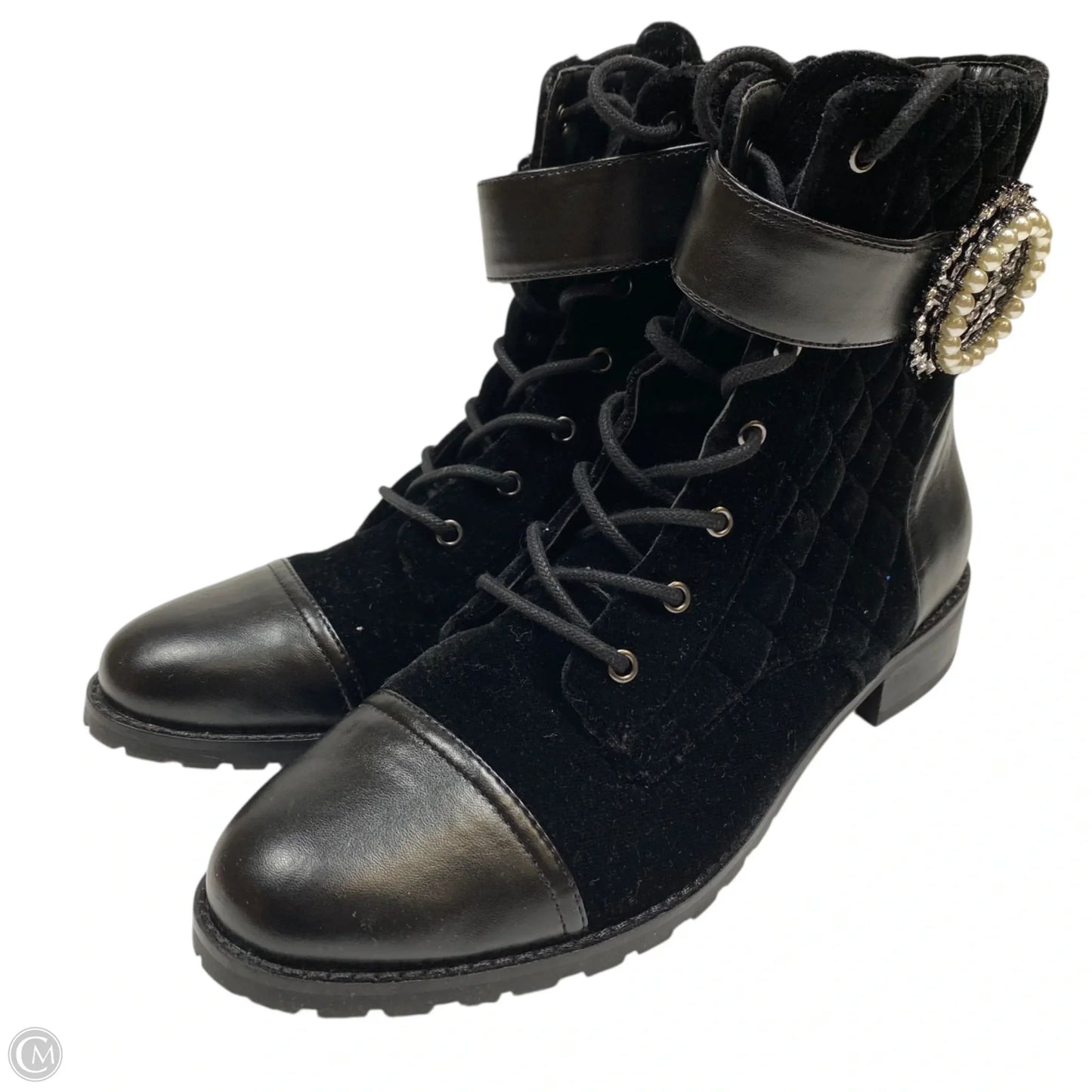 Boots Ankle Flats By White House Black Market In Black, Size: 7.5
