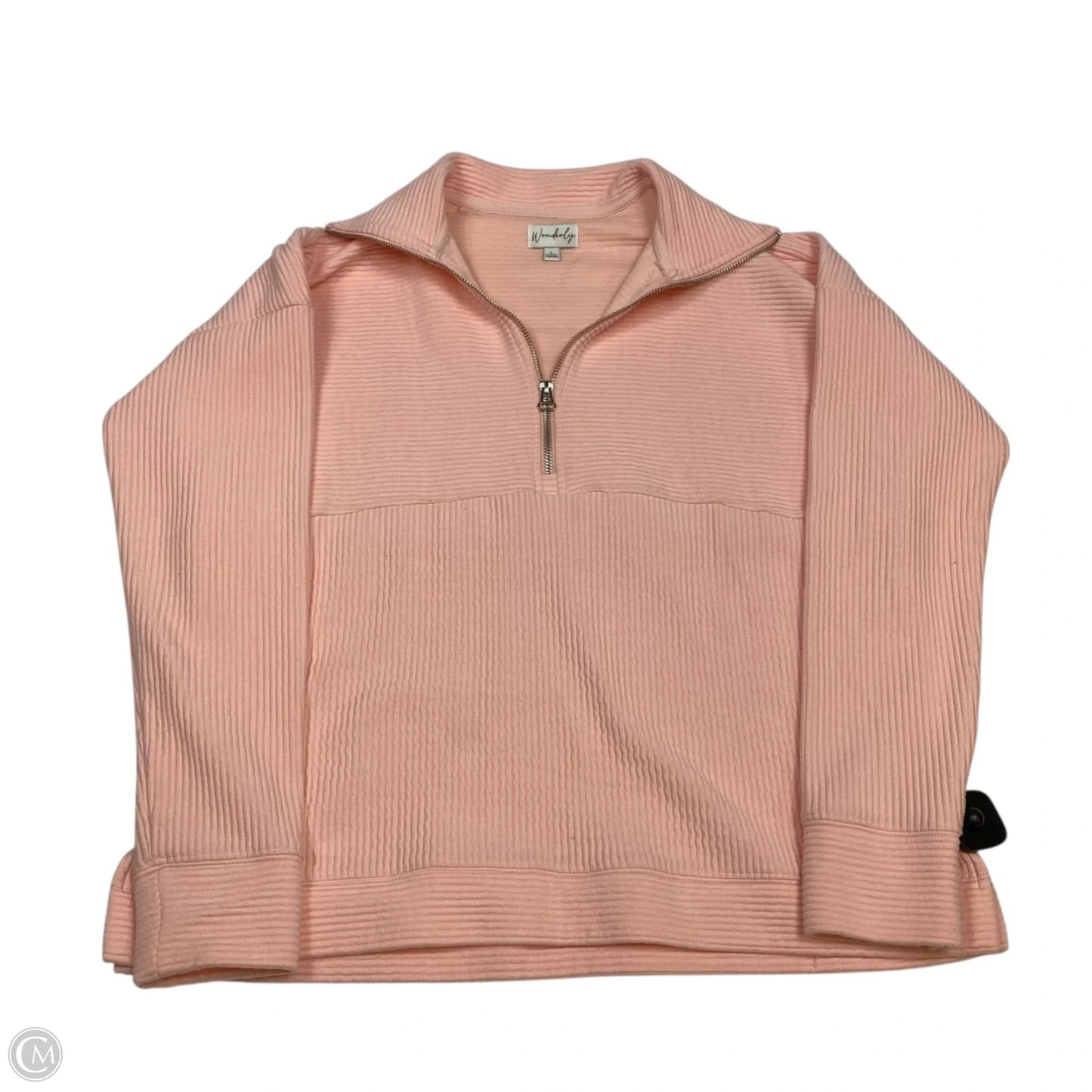 Sweatshirt Collar By Wonderly In Pink, Size: L