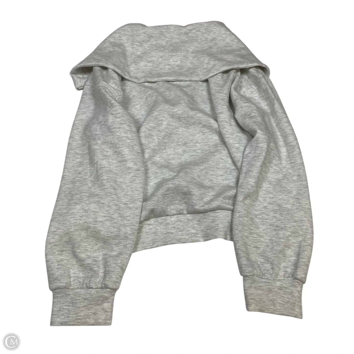 Sweatshirt Collar By Wonderly In Grey, Size: L