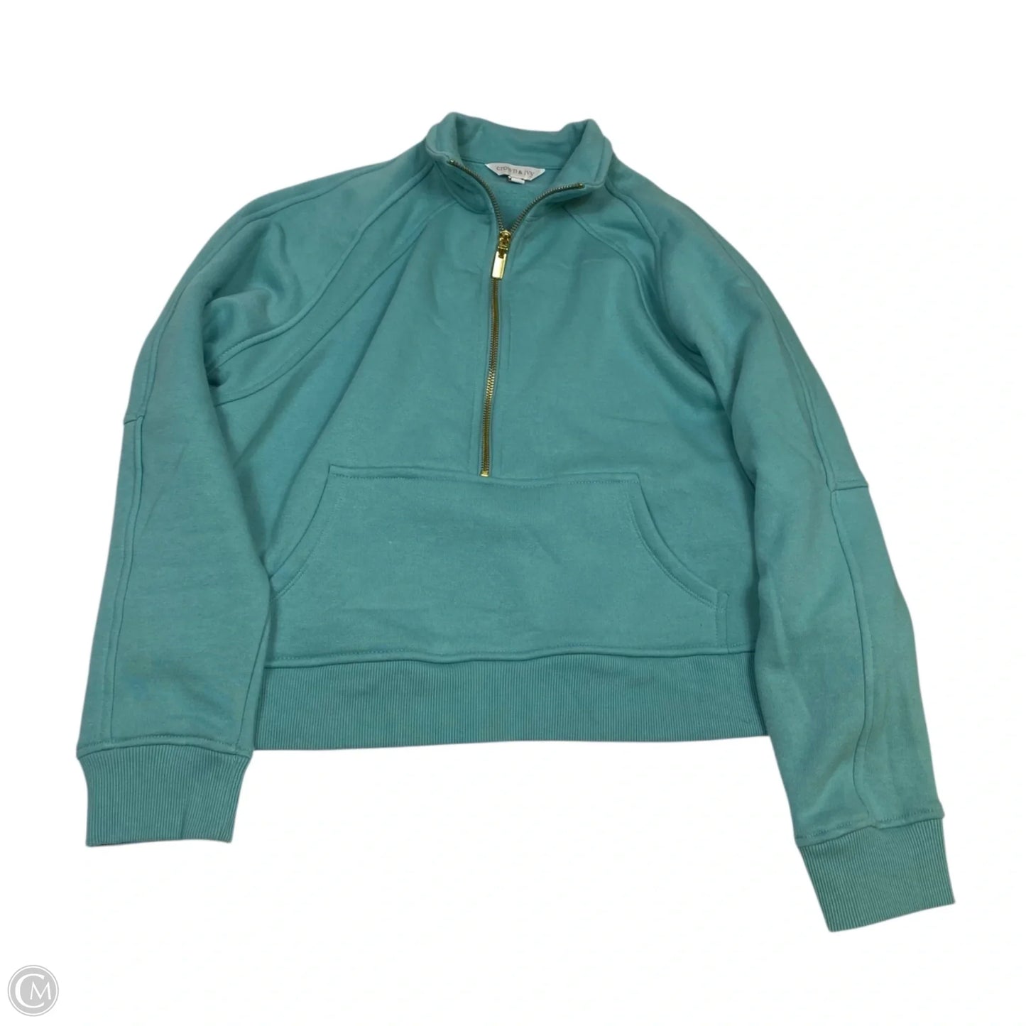 Sweatshirt Collar By Crown And Ivy In Green, Size: L
