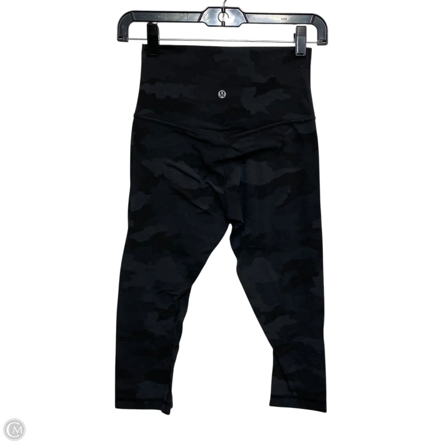 Athletic Leggings Capris Designer By Lululemon In Grey, Size: S