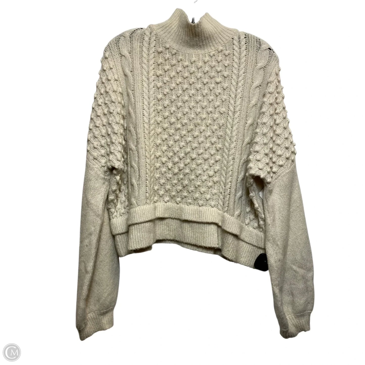 Sweater Designer By Frame In Cream, Size: L