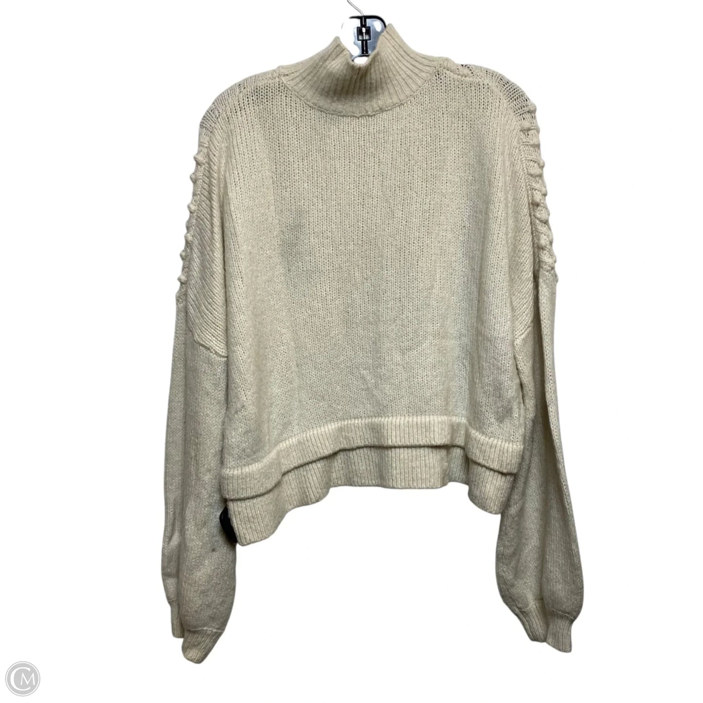 Sweater Designer By Frame In Cream, Size: L
