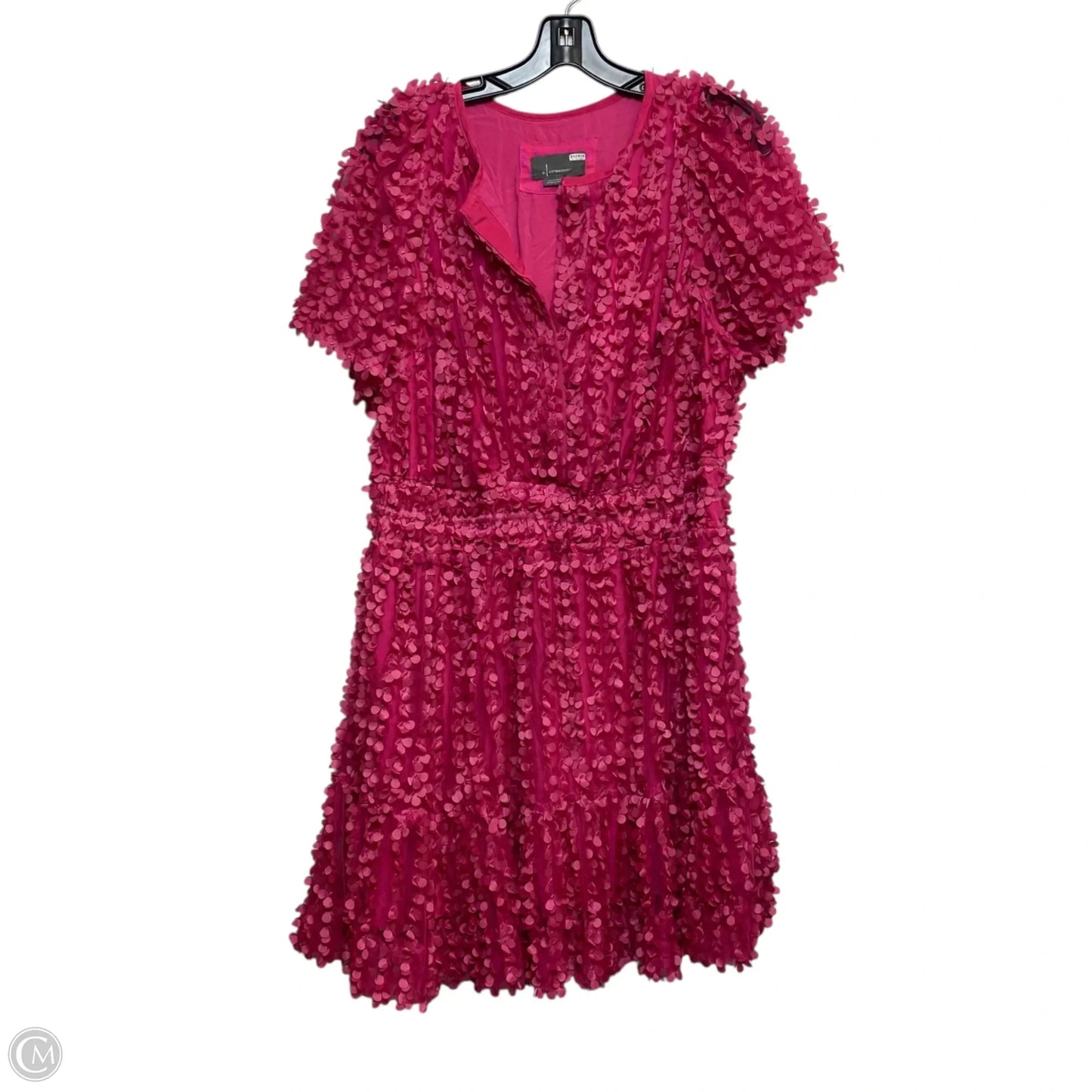 Dress Casual Short By Anthropologie In Pink, Size: 1x