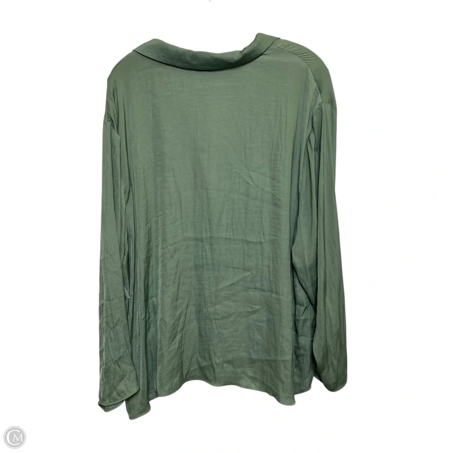 Blouse Long Sleeve By Rachel Roy In Green, Size: 1x